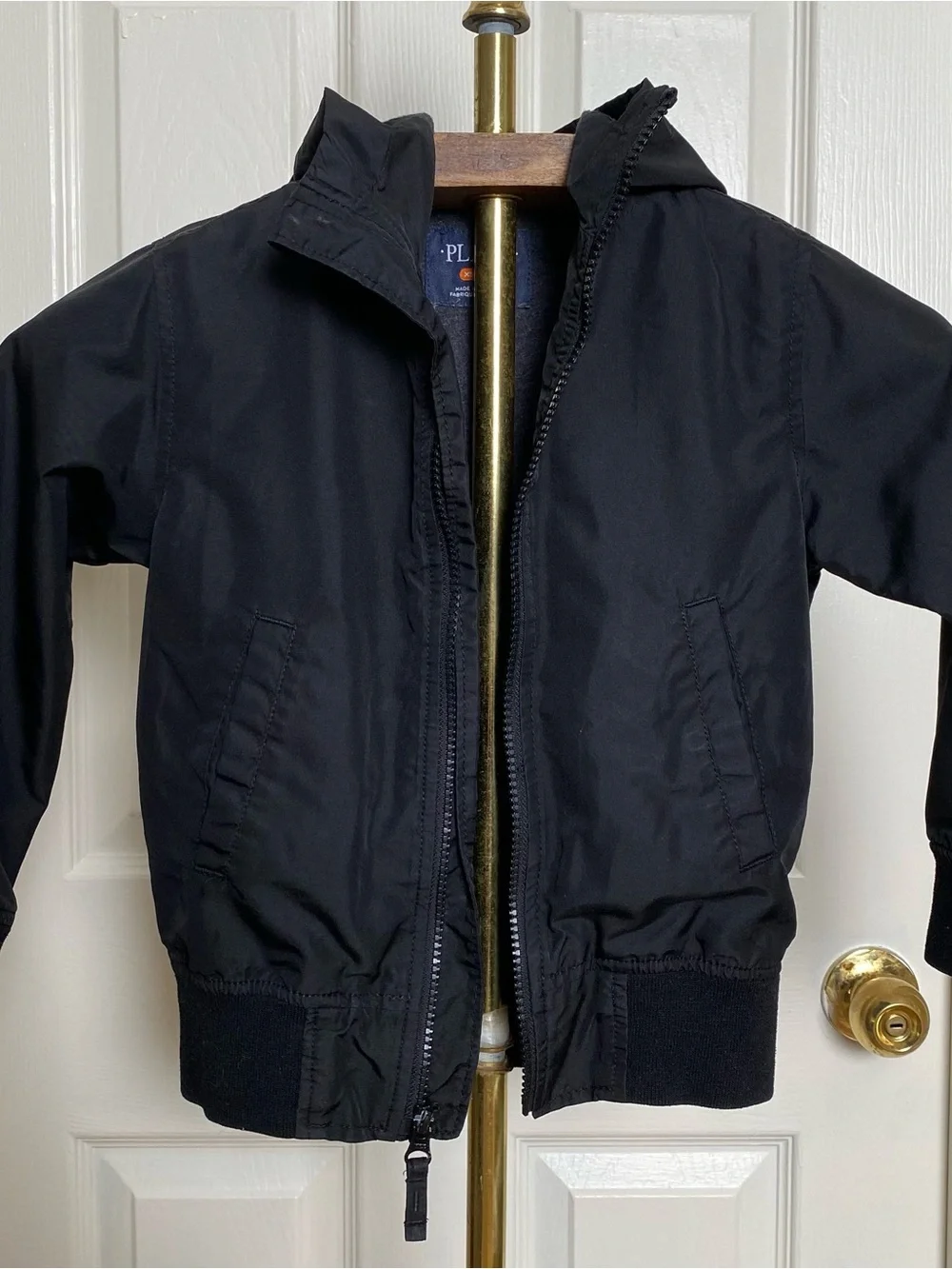 The Children’s Place Boy’s Black Nylon Windbreaker Rain Jacket